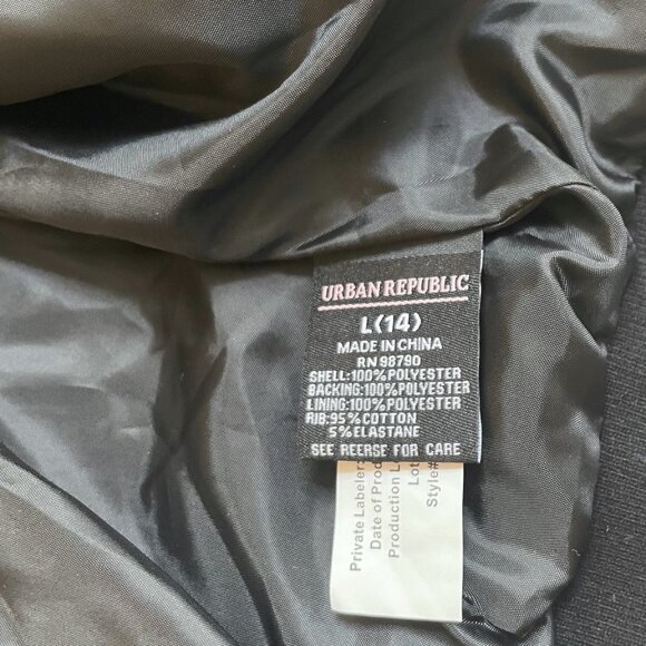 URBAN REPUBLIC GIRLS COLLECTION SEQUIN FRONT JACKET 14 - Picture 6 of 7